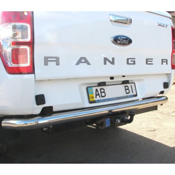 Форкоп зйомний на Ford Ranger XLT замість бампера дуга литий (2011--) 